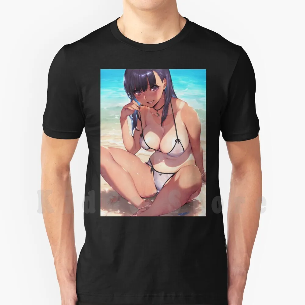 Succulente Anime Babe 25 T Shirt Fai Da Te Big Size 100% Cotone Sexy Hentai Ecchi Erotic Lewd Tette Titties Hot Chick Womens Girls