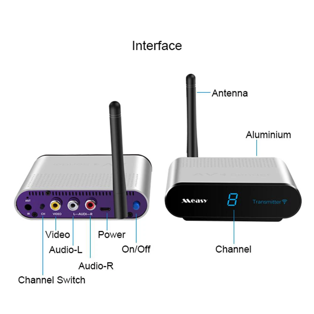 Measy AV530 5,8 ГГц 300 м беспроводной AV аудио видео передатчик приемник AV аудио передатчик приемник
