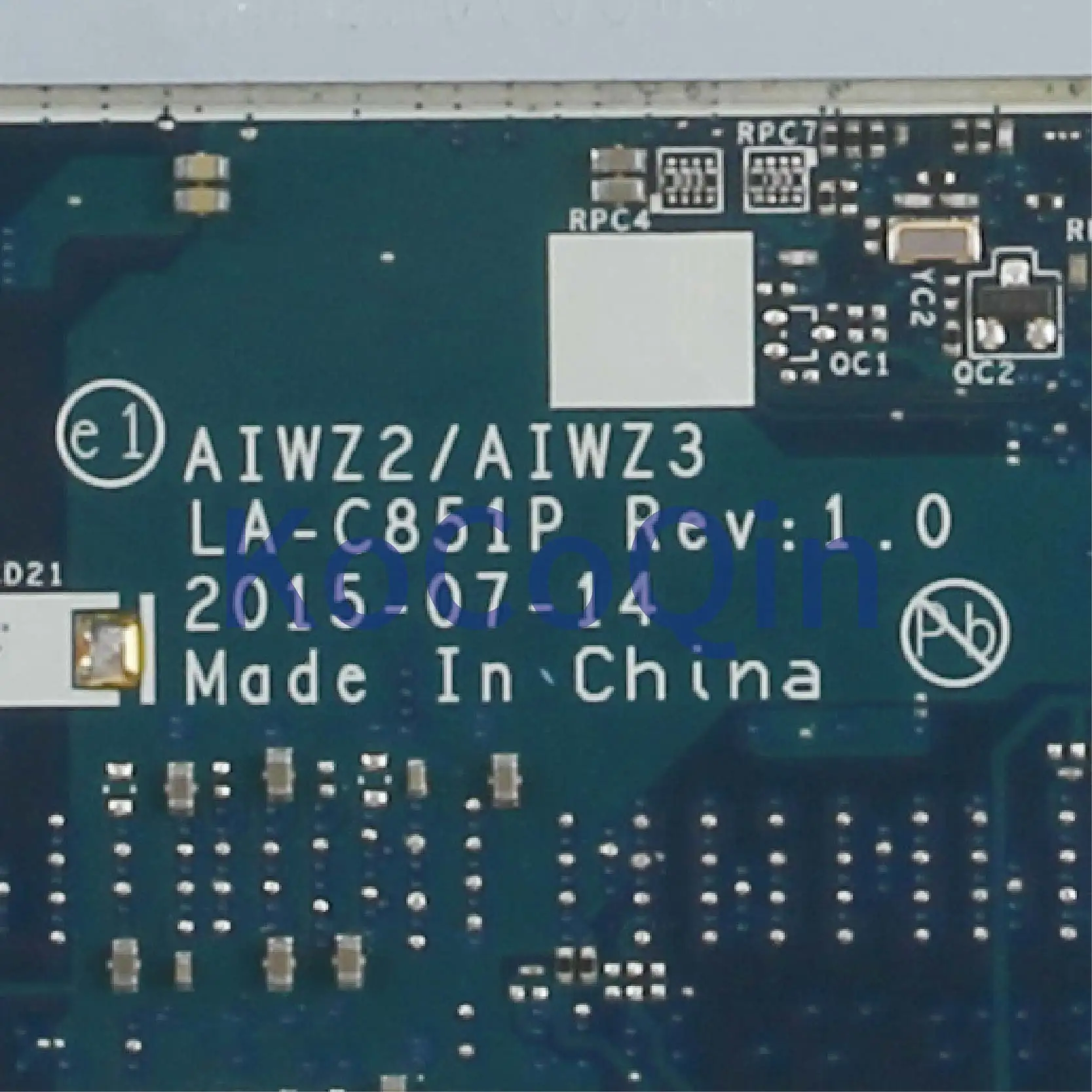 KoCoQin материнская плата для ноутбука LENOVO Ideapad 500-15ISK I7-6500U материнская плата AIWZ2 AIWZ3 LA-C851P 5B20K34654 216-0864010