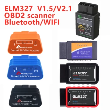 

Bluetooth WIFI V1.5/V2.1 Elm327 obd2 scanner OBD car diagnostic tool code reader For Android Windows PIC18F25K80 Car accessories