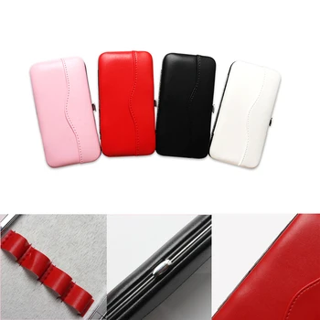 

Case PU Leather Makeup Tools Protective Storage Bag Dustproof Travel Brushes Organizer Soft Home Retro Eyelash Tweezer Portable
