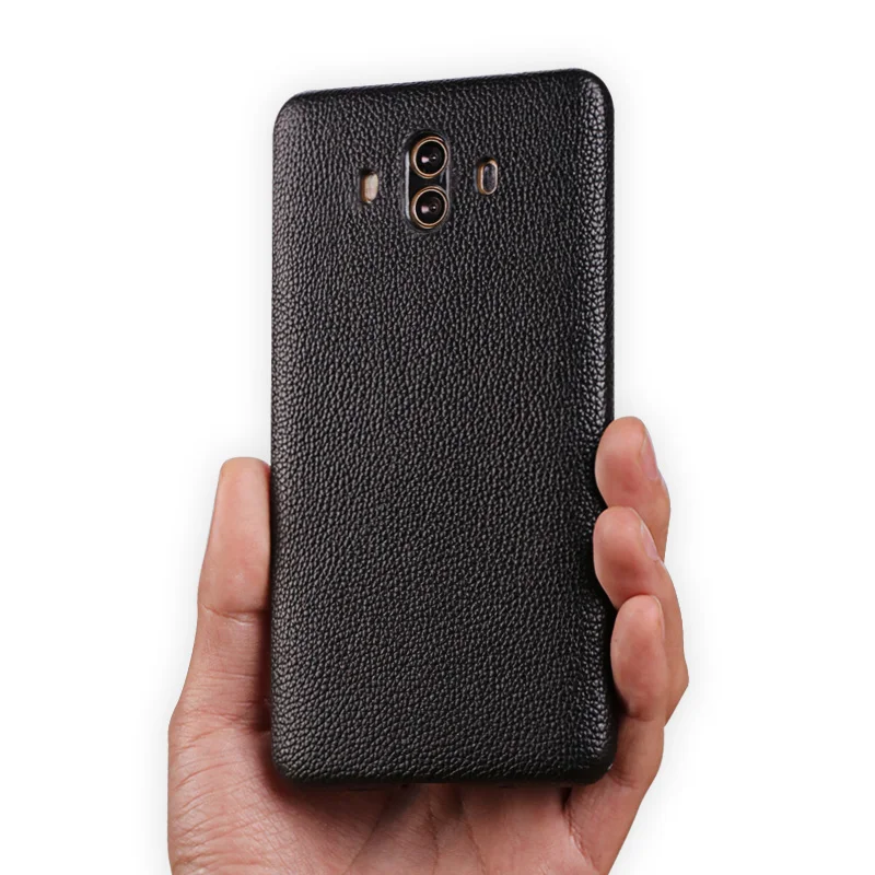 LANGSIDI пластиковый защитный чехол для huawei mate 10 pro mate 9 pro из коровьей кожи Litchi текстурой