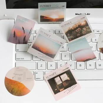 

40Pcs/box Letter lover Stationery Stickers DIY literary fresh Sticky Paper Plants Stickers For Decoration Diary Scrapbook