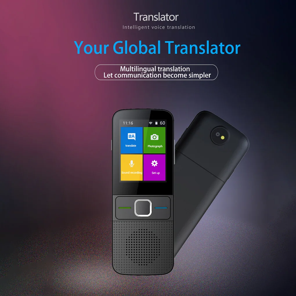 

137 Language Two Way Smart Voice Translator Offline In Real Time WiFi Instant Smart Portable Language Translator