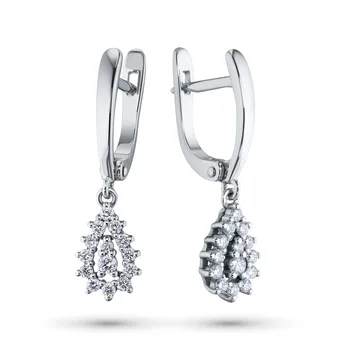 

Earrings in white gold with diamonds e0901sg08189300