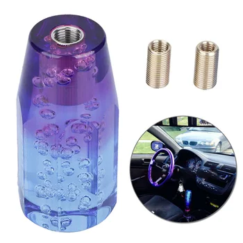 

Bubble Shift knob Throw Interior Gear Crystal Blue 10cm Acrylic Universal