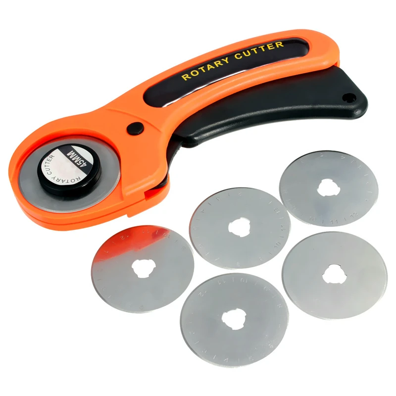 45mm 28mm Rotary Cutter for leather Set Blades for fabric Circular Quilting Cutting Patchwork Cut Tool Quilter Leather Cutter-3