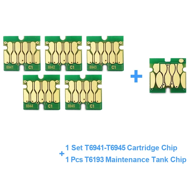 1 комплект T6941-T6945 T6941 картридж чип для Epson Surecolor T3000 T3070 T5070 T7070 T3200 T5200 T7200 T3270 T5270 T7270 принтер