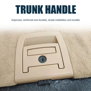 

1PC Car Trunk Mat Floor Carpet Handle with Keyhole for BMW E70 X5 E71 X6 2006-2013 51476958161 Car Accessories