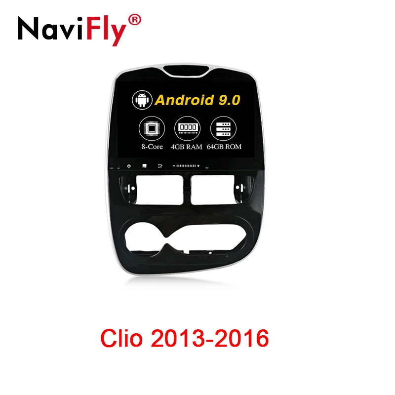 2013-2016 4GB-64GB NaviFly 10," HD 4 ГБ Android 9 GPS для автомобиля, стерео для Renault Clio 2013 Авто Радио Аудио навигация без DVD - Цвет: 2013-2016 4GB-64GB