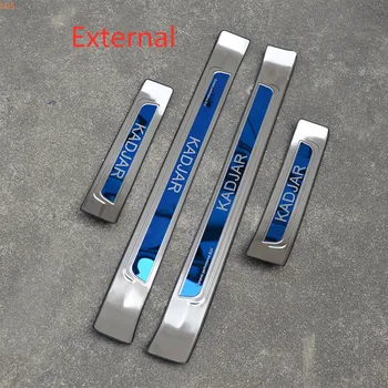

For Renault Kadjar 2016-2019 High-quality stainless steel Threshold bar Welcome pedal Anti-scratch Car styling