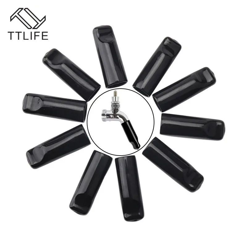TTLIFE 10 шт. черный для пивных кран колпачок бочонок соска крышка на гусак смесителя
