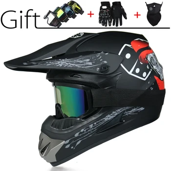 

MSUEFKD Off Road Motocross Helmet Moto Racing Adult Motocross Helmet ATV Motocross Downhill MTB DH Racing Helmet