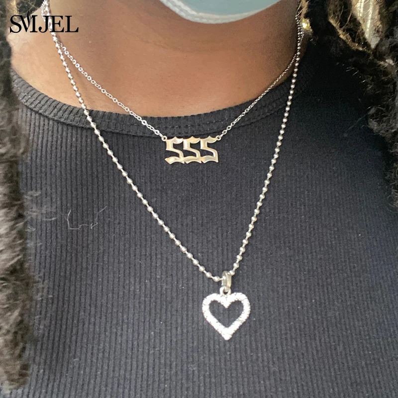 Collane Numeri Angelo In Acciaio Inox, Numeri 111 222 333 444 555 666 777 888 999, Colori Oro E Argento, Regalo Perfetto - Foto 9