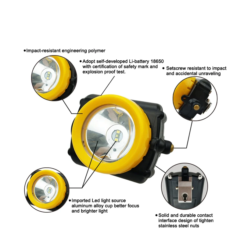 KL6 3W 7500lux 5200mAh 350mA водонепроницаемая и Взрывозащищенная горная лампа|coal mining