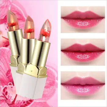 

1pcs Color Changing Lipstick Dried Flower Jelly Lipstick Long-lasting Moisturizer Plumper Cosmetic Makeup Tools T0051