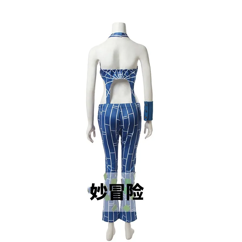 Anime JoJos Bizarre Adventure Cosplay Jolyne Cujoh Kujo Costume Uniform