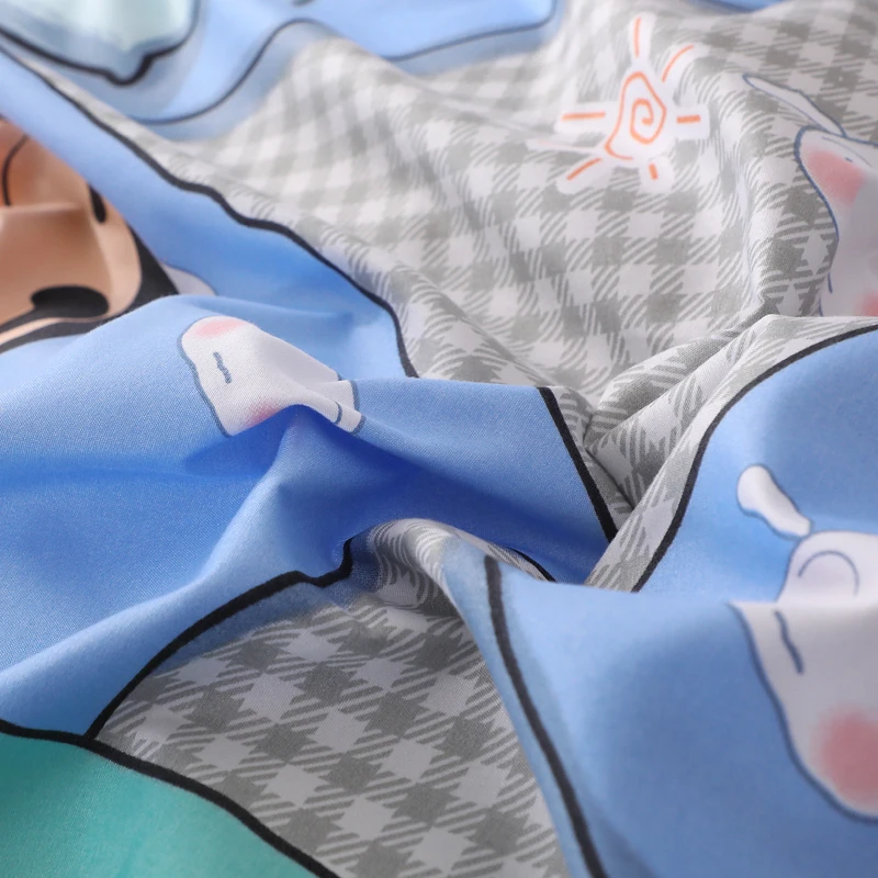 Пододеяльник с мультяшным карандашом Shin chan односпальный модный Удобный