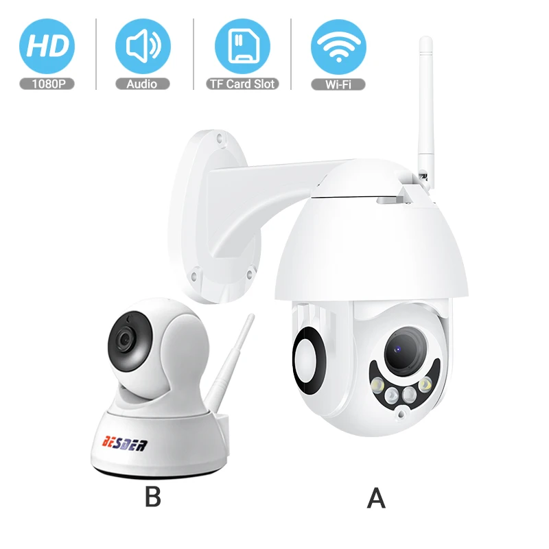 IP камера BESDER HD 1080P PTZ двустороннее аудио ИК ночное видение|cctv surveillance|camera wifi ptzhd 720p ip
