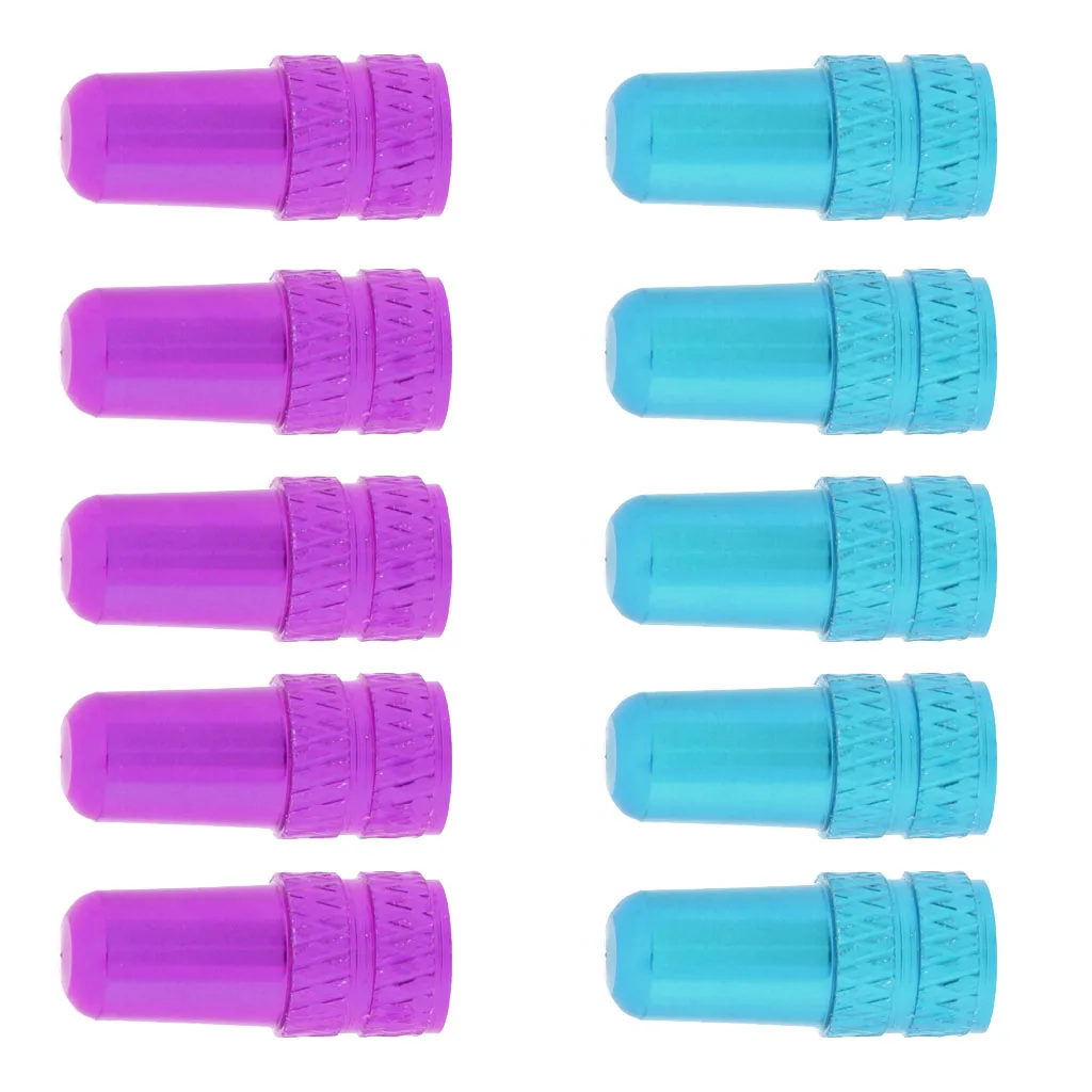 10 pack Aluminum Blank Presta Valve Caps for Bike Tubes
