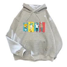 Hoodie animação criativa novos alunos velo grandes jardas vestido casaco joker