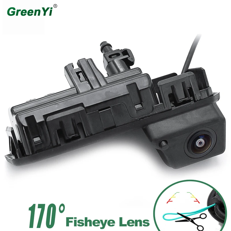 

Car Rear View 170 Degree Fisheye Lens Reverse Backup Trunk Handle Camera For Audi Q2 Q5 A5 A6 VW Passat Skoda Kodiaq 2017 2018