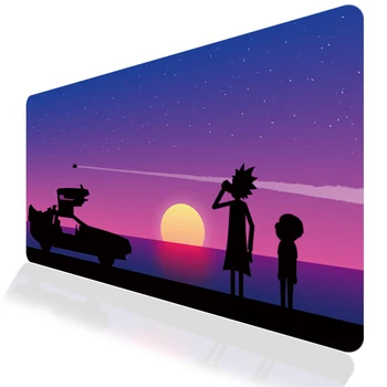 

Large Anime Cartoon Cute Rick Morty Computer Game Player Mouse Pad Locking Edge Anti-Slip Gaming Gamer Mouse Pad tapis de souris