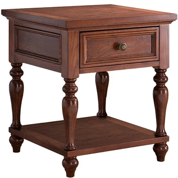 

American corner several solid wood sofa side living room coffee table square bedside table simple side table corner table