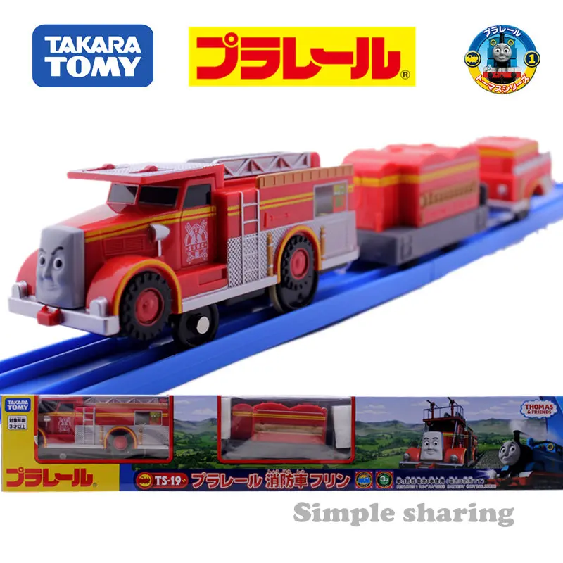 Takara Tomy Tomica Plarail Стандартный Флинн модель пожарного двигателя комплект литых