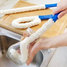 

1PCS Household Bendable Foam Brush Cleaner Kitchen Cleaning Tool For Glassware Goblets Tall Glass Drinking Cup Brush
