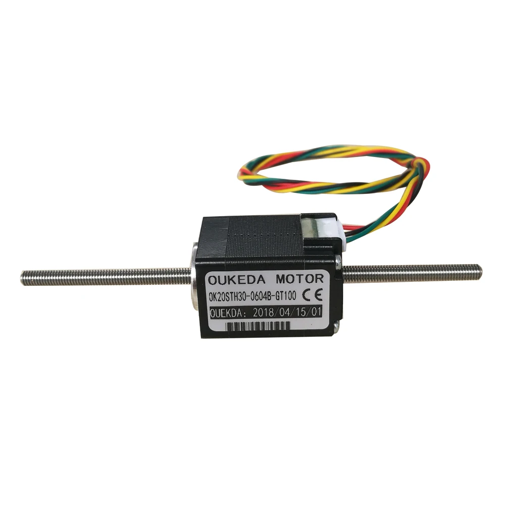 Nema8 DC3.9V 1,8 градусов 20 мм OK20STH30-0604B-GT100 через вал миниатюрный линейный винт шаговый двигатель поршневое устройство движения