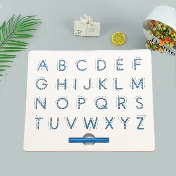 

Magnetic Tablet Drawing Board Pad Toy Bead Magnet Stylus Pen 26 Alphabet Numbers Writing Learning Educational Kid Toy Gift