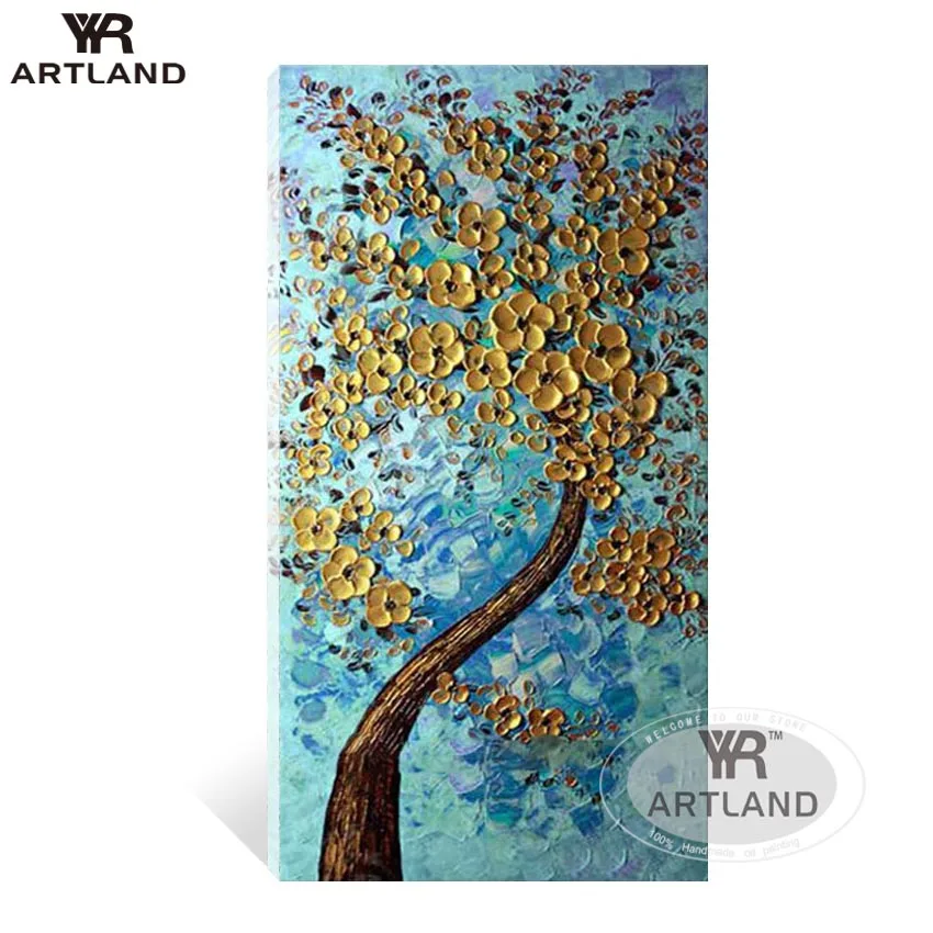 

Hot sale knife thick oil painting on canvas beautiful flowers home decorations for Entrance living room wall picture no framed