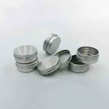 

5PCS Cream Jar Tin Cosmetic Lip Balm Containers Nail Derocation Crafts Pot Refillable Bottle Screw Thread Empty Aluminum