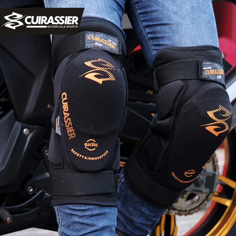 Cuirassier мотоциклетные наколенники для мотороллеров, спортивные защитные наколенники, защитные наколенники для дорожного мотоцикла, роликовые наколенники, оборудование