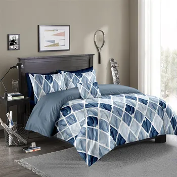 

Simple Geometric Plaid Bedding Set Nordic 220x240 200x200 King Single Double Queen Duvet Cover Sets Quilt Covers (No Bed Sheet)