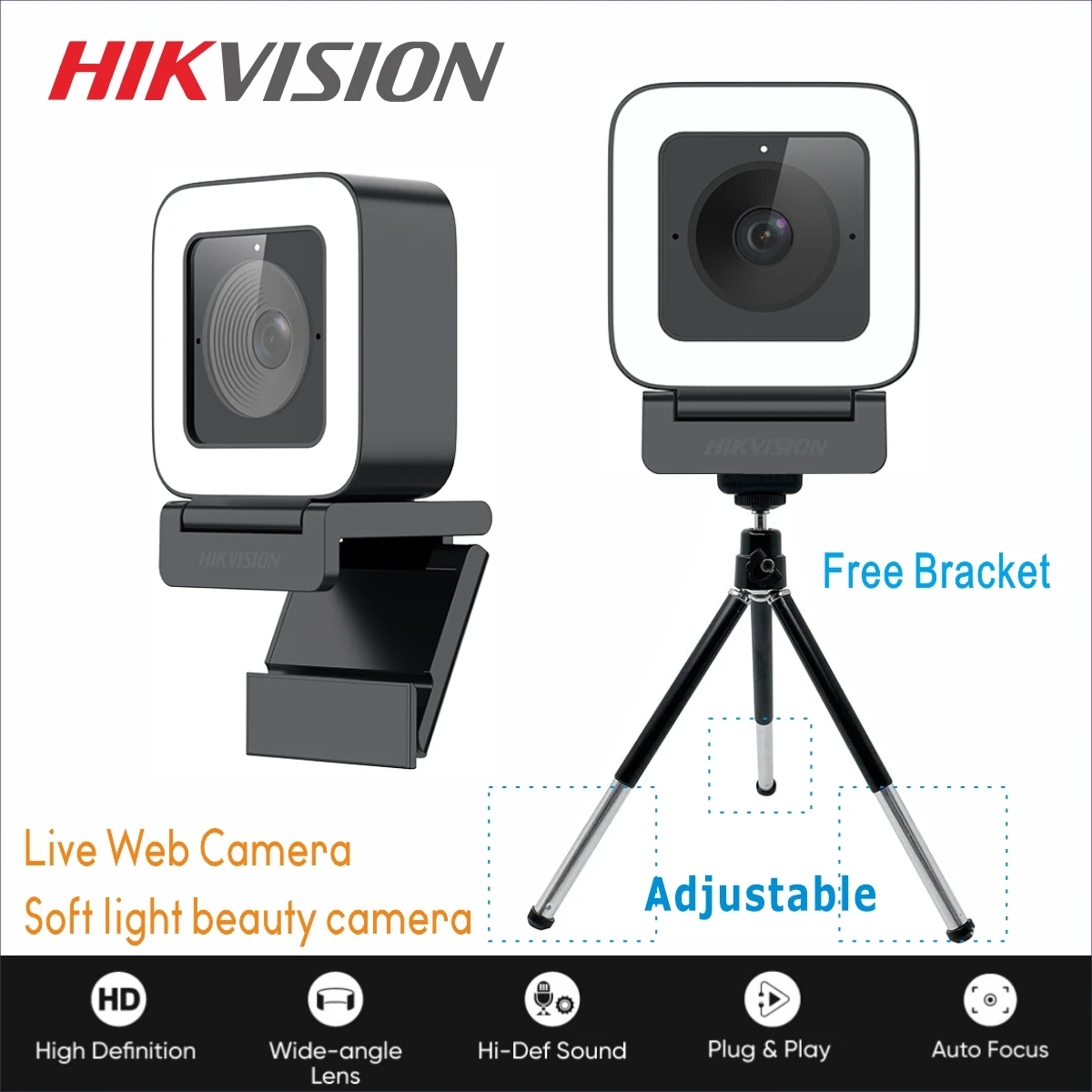 Веб-камера Hikvision 1080P 4 МП 8 Мп 4K с микрофоном | Компьютеры и офис