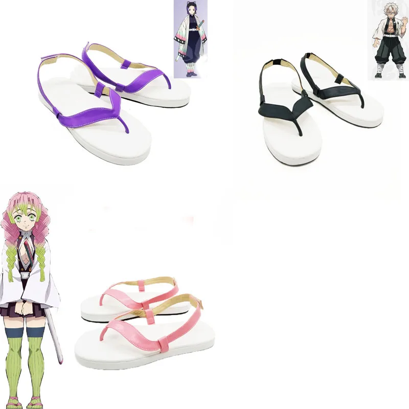 

New Anime Demon Slayer: Kimetsu no Yaiba Kanroji Mitsuri Kochou Shinobu Kochou ShinoCosplay Anime boots Fahion Shoes Custom-made