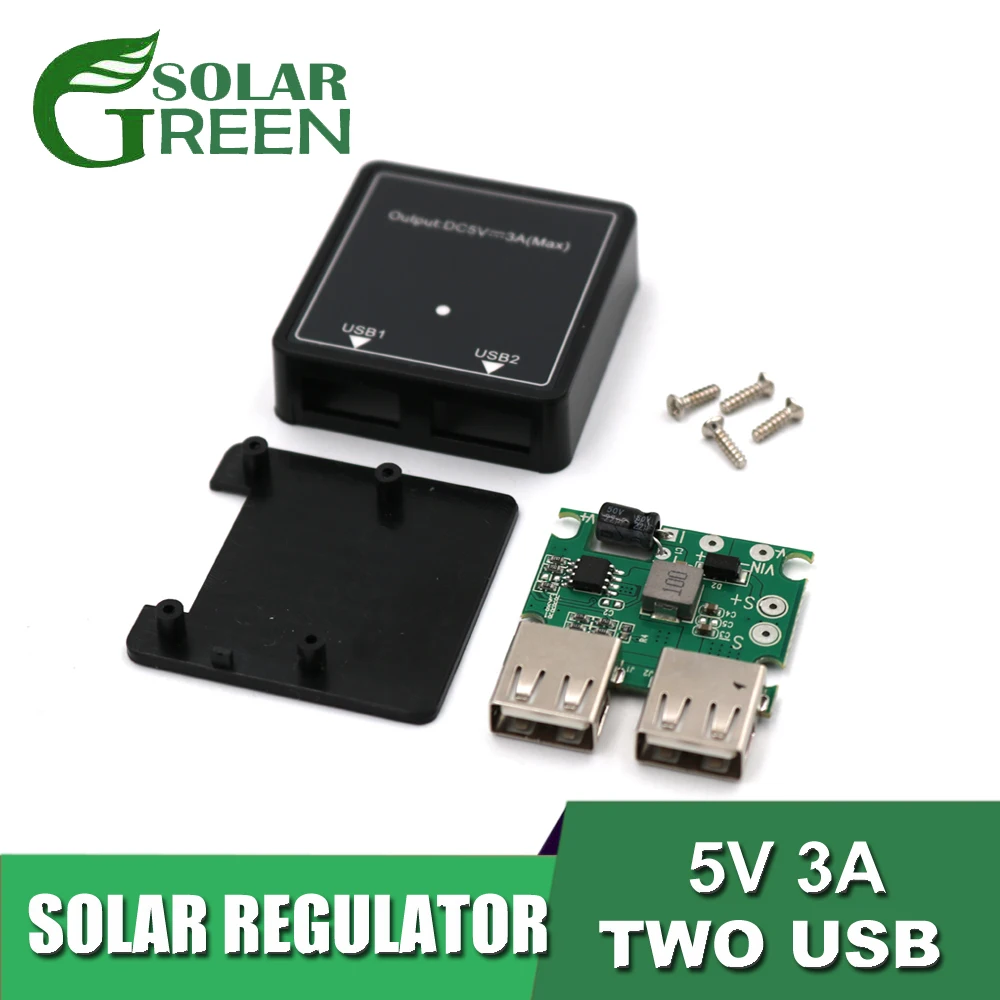 5v 3a + Usb 5 18 V Dc Solar Panels Usb Voltage Charge Controller Mobile