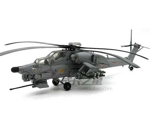 1: 72 Mi-28 Catastrophe Anti-Tank Attack Helicopter Military Assembled Model Toy 1