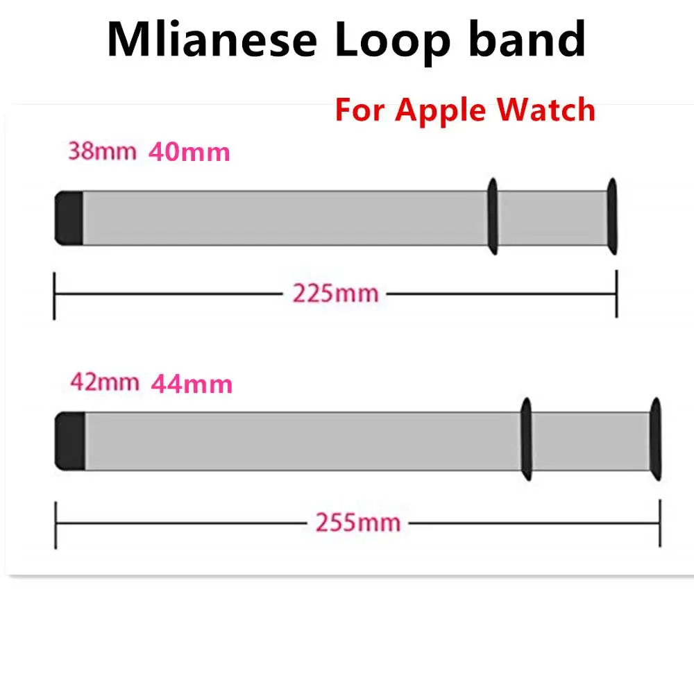 Ремешок для apple watch band Milanese Loop apple watch 4 3 band iwatch band 42 мм 38 мм correa 44 мм/40 мм pulseira ремешок для часов браслет