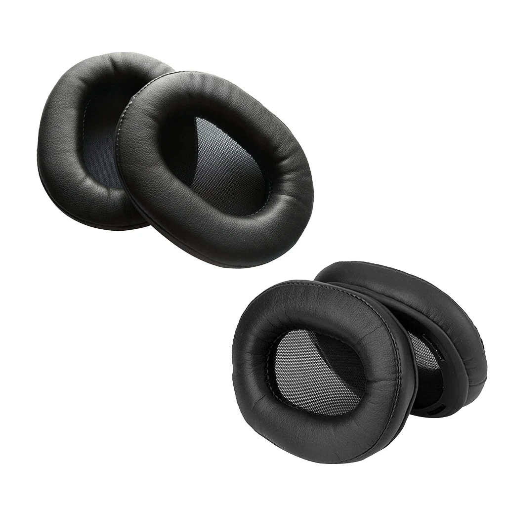 2pair Headphones Ear Pads Cushion Cover for Sony MDR-1R 1RNC 1RMK2 Black