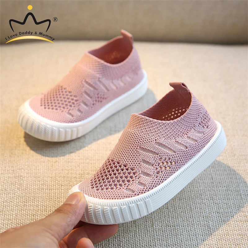 Cut Price Girls Shoes Sneakers Children Rubber-Sole Soft Boys Summer New Mesh Slip-On Cotton Solid 5BybZOpJq