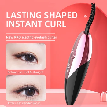 

Portable USB Electric Heated Eyelash Curler Pen Charming Long Lasting Beauty Tool New Shape Mascara 3D Curling Cosmetic Tool