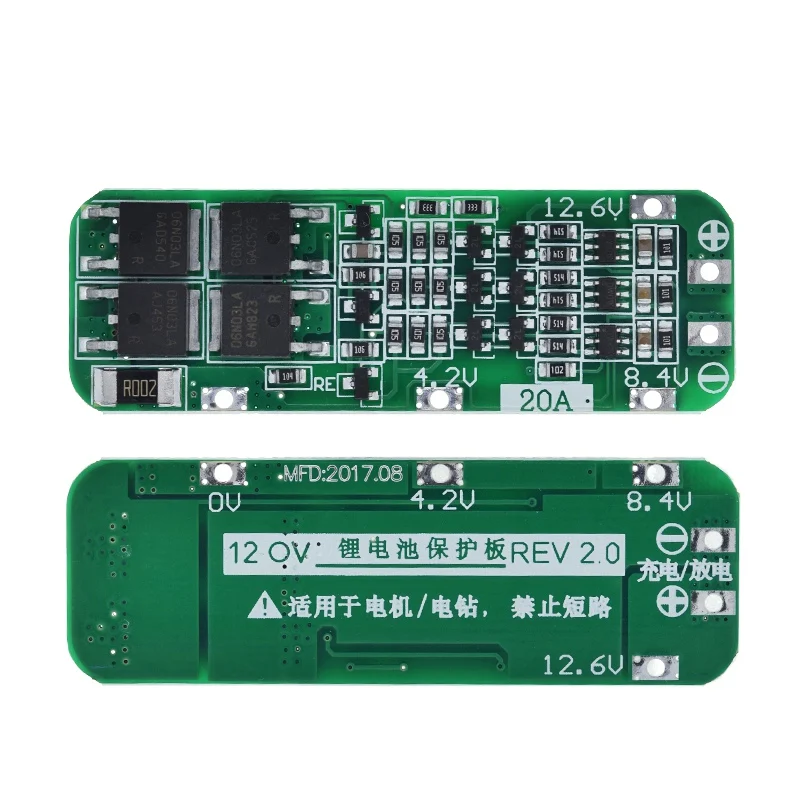 TZT 3S 20A BMS 12,6 V Li-Ion Lithium Batterie 18650 Ladegerät PCB BMS Schutz Bord Für Bohrmotor 12,6 V Lipo Zelle Modul – Detail 14