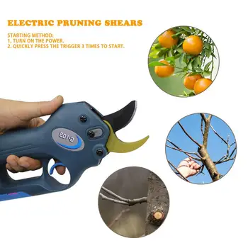 Price Electric Pruner Cordless Trimmer Lithium Battery Pruning Shear Fruit Tree Branches Cutter Landscaping Scissors Garden Power Tool