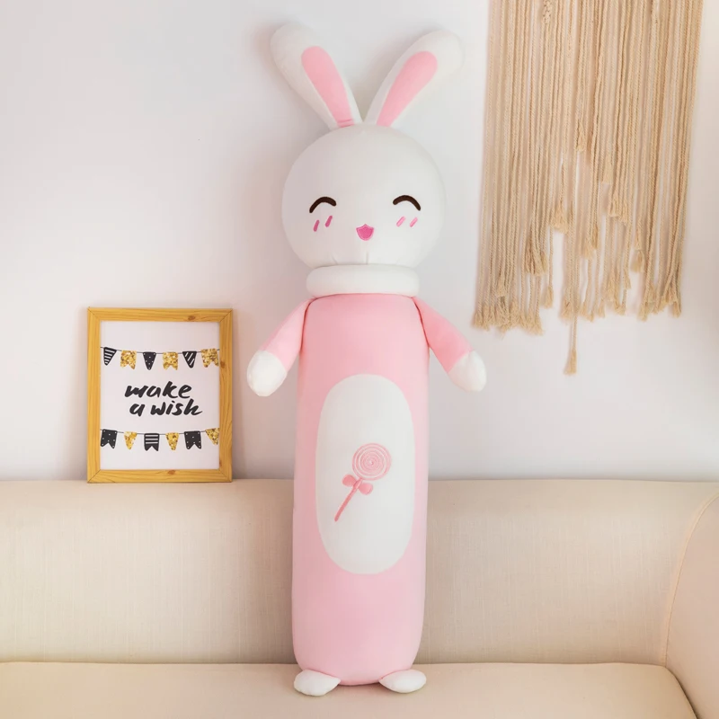 60-130cm Large Size Toys Cute Pink Blue Rabbit Pillow Soft Cushion Stuffed Animals Bunny Plush Toys Christmas Gift For Children - Цвет: 9