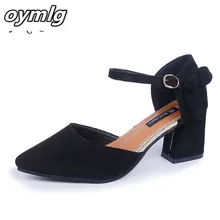 Сандалии с заостренным носком Baotou/Корейская версия лета г. Новая женская обувь на высоком каблуке, замшевая обувь для женщин f002