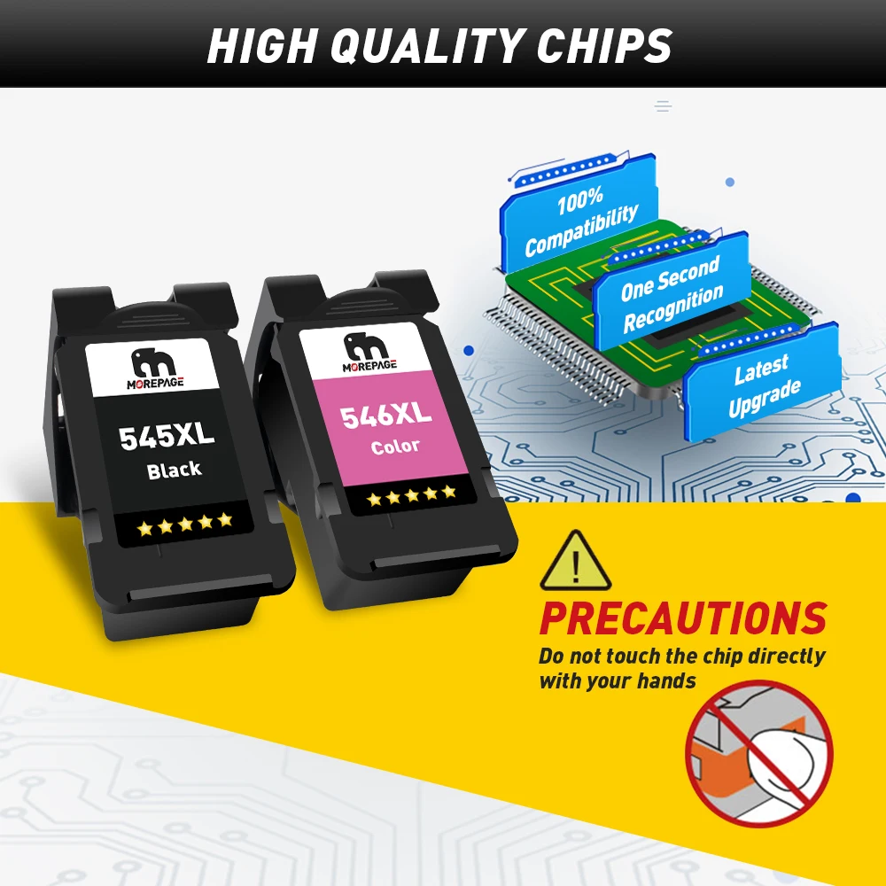545XL Ink Cartridge Replacement For Canon 545 546 XL Compatible Pixma MG3053 MX490 MX494 MX495 Printer PG545 CL546 — view 4