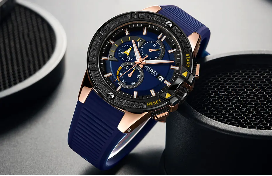 Мужские военные спортивные часы с хронографом силиконовые армейские кварцевые наручные часы Relogios Masculino Лидирующий бренд 2095 серебряный